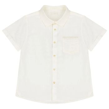 قميص باللون العاجي للاولاد