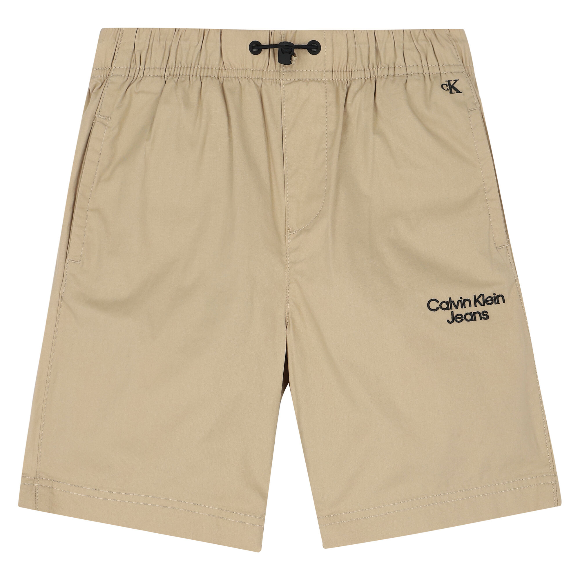 Calvin Klein Boys Beige Logo Shorts Junior Couture UAE