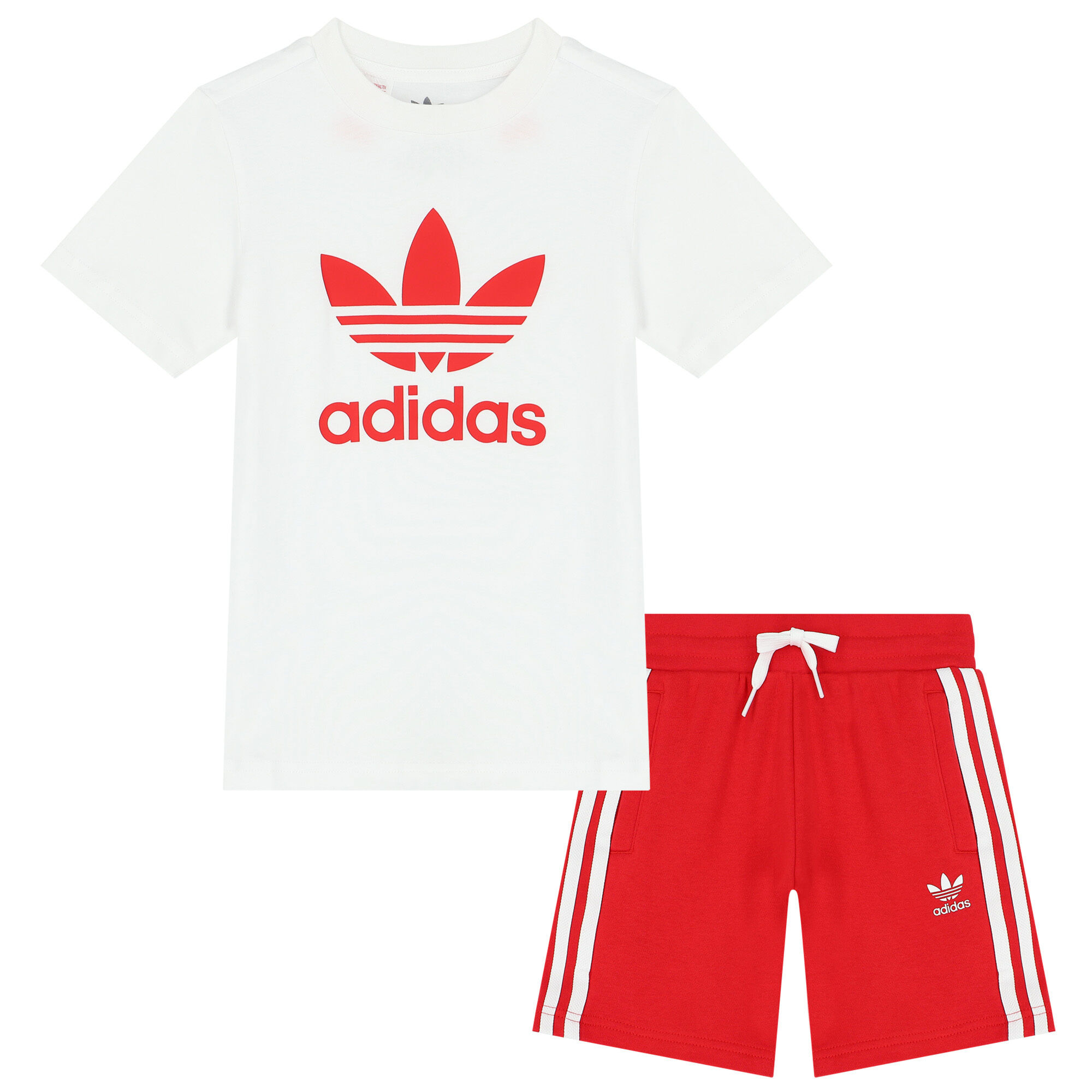 Adidas top red shorts
