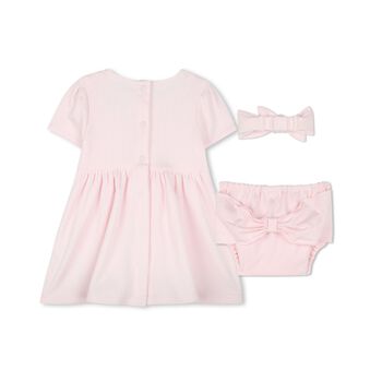 Baby Girls Pink Logo Dress Set