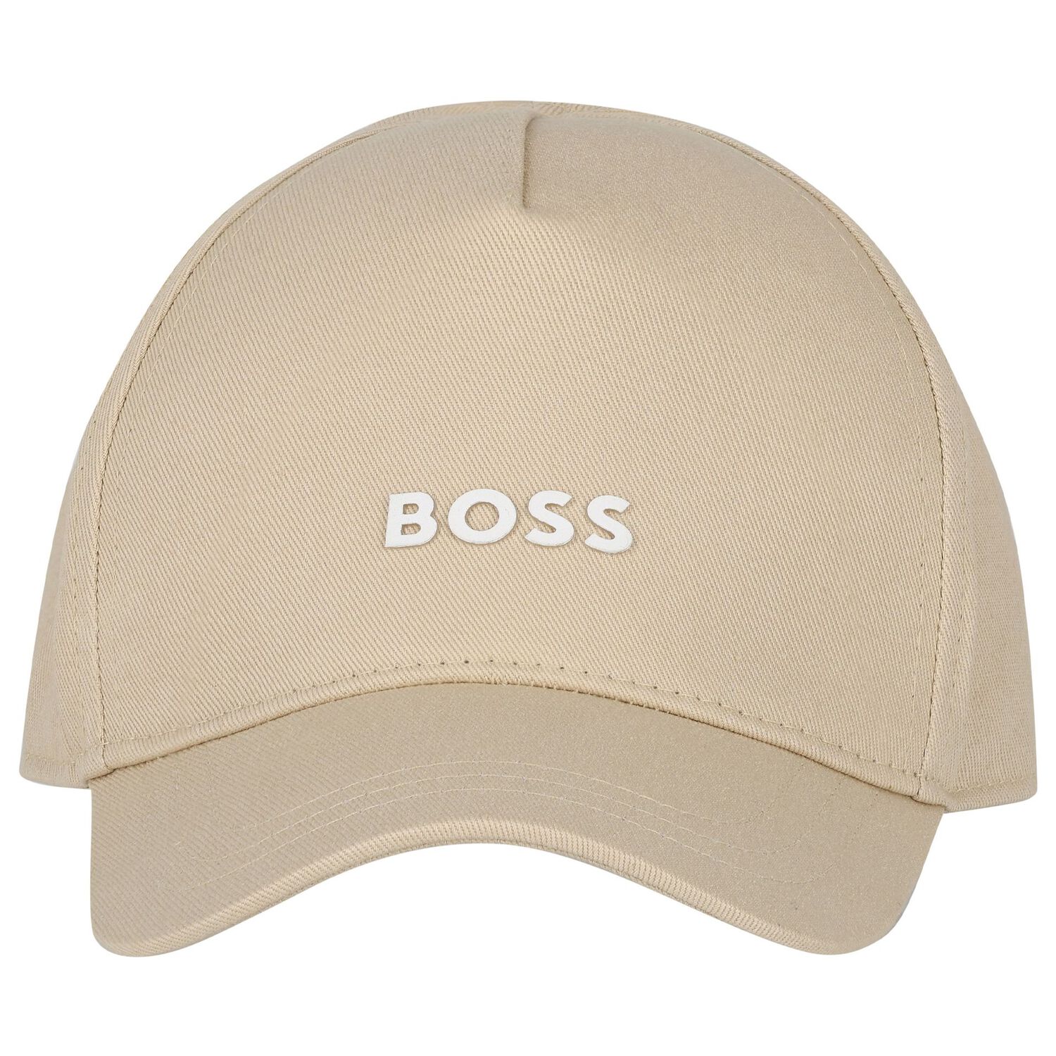 Boys Beige Logo Cap, 1, hi-res