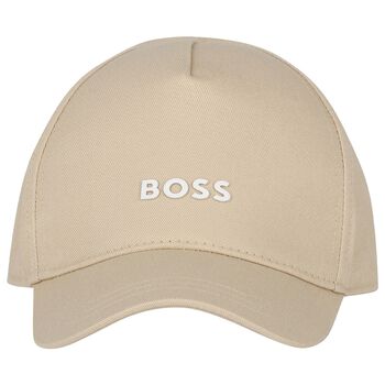 Boys Beige Logo Cap