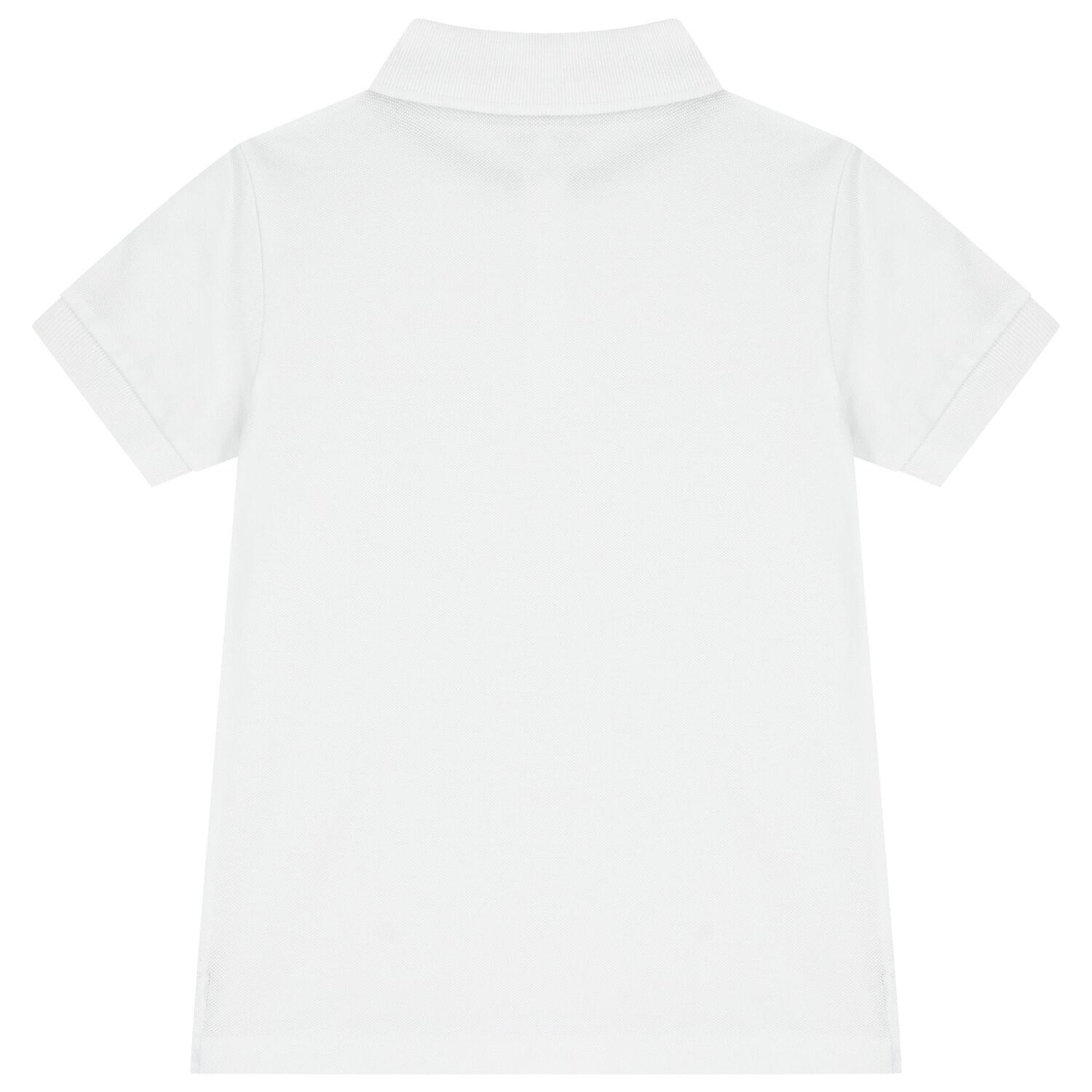 Boys White Logo Polo Shirt, 2, hi-res image number null