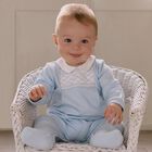 Baby Boys Blue Babygrow, 1, hi-res