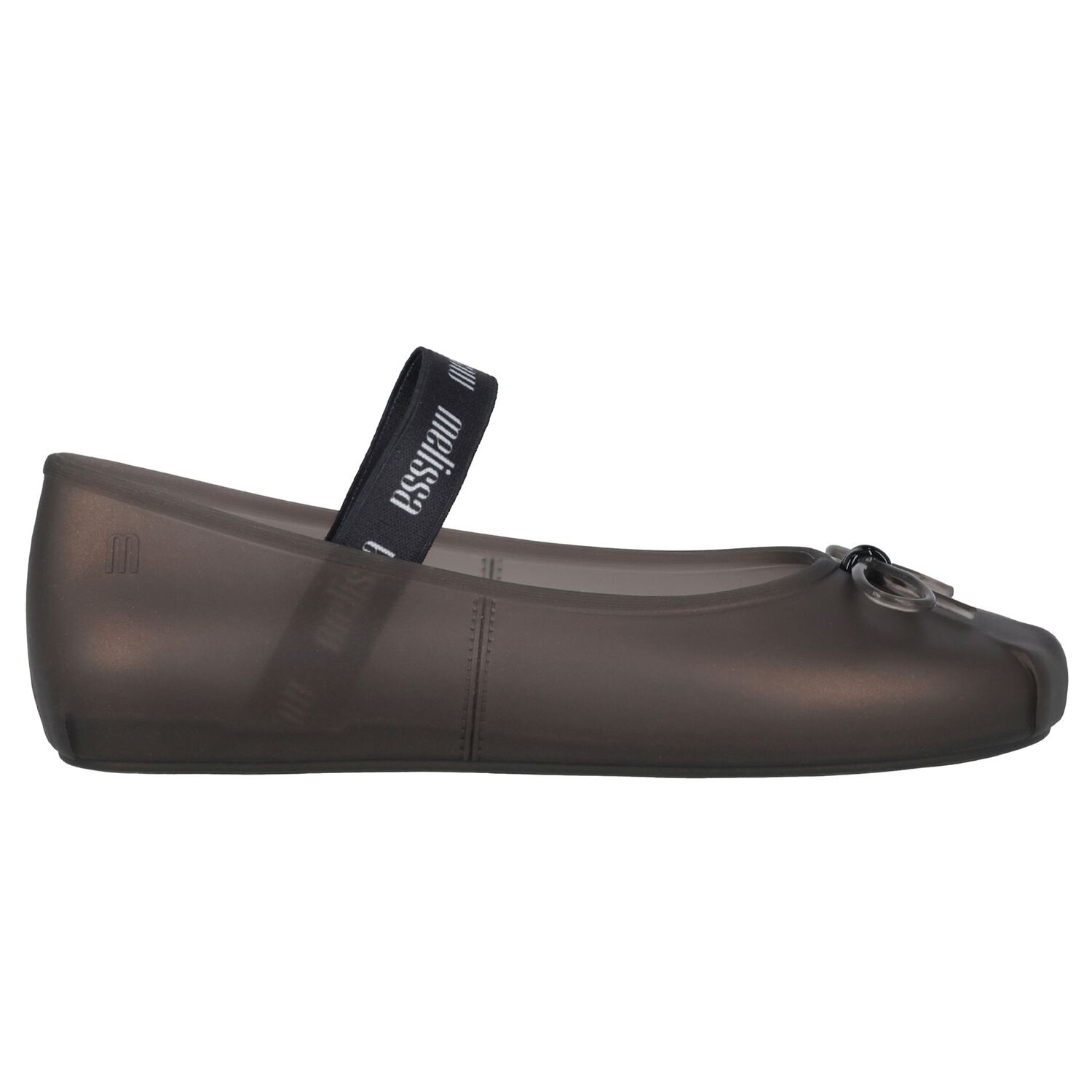 Girls Black Bow Jelly Shoes, 1, hi-res image number null