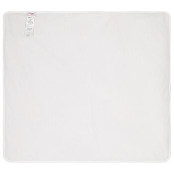 بطانية قطنية باللون وردية بطبعة زهرة الأوركيد للبنات الصغار (86 سم)