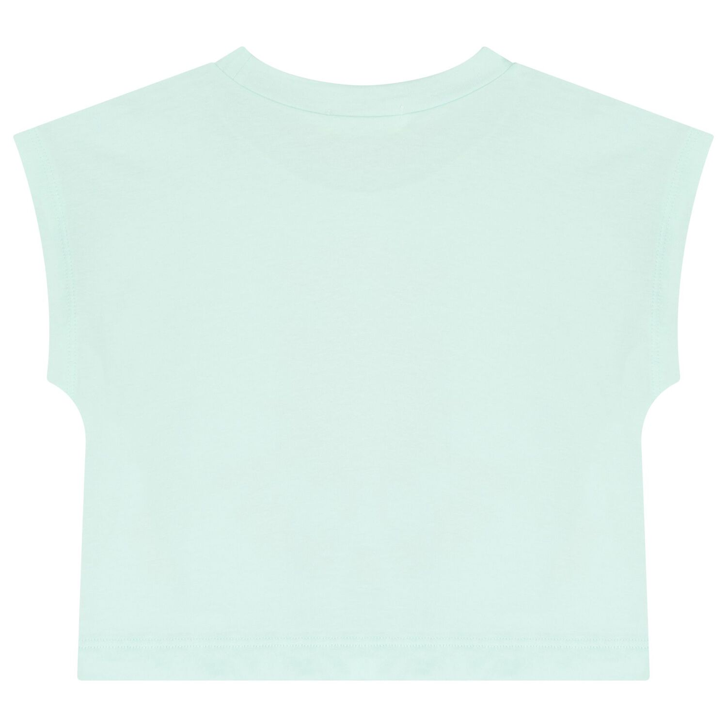 Girls Green Sequinned Sun T-Shirt, 1, hi-res