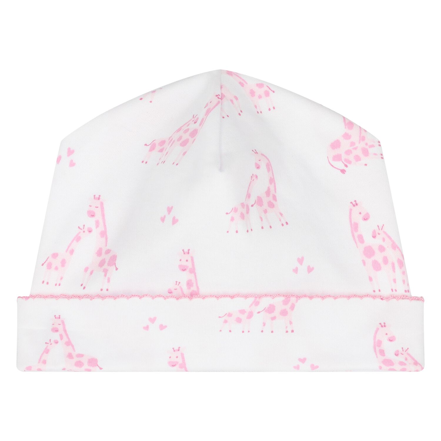 Baby Girls White & Pink Giraffe Hat, 1, hi-res image number null