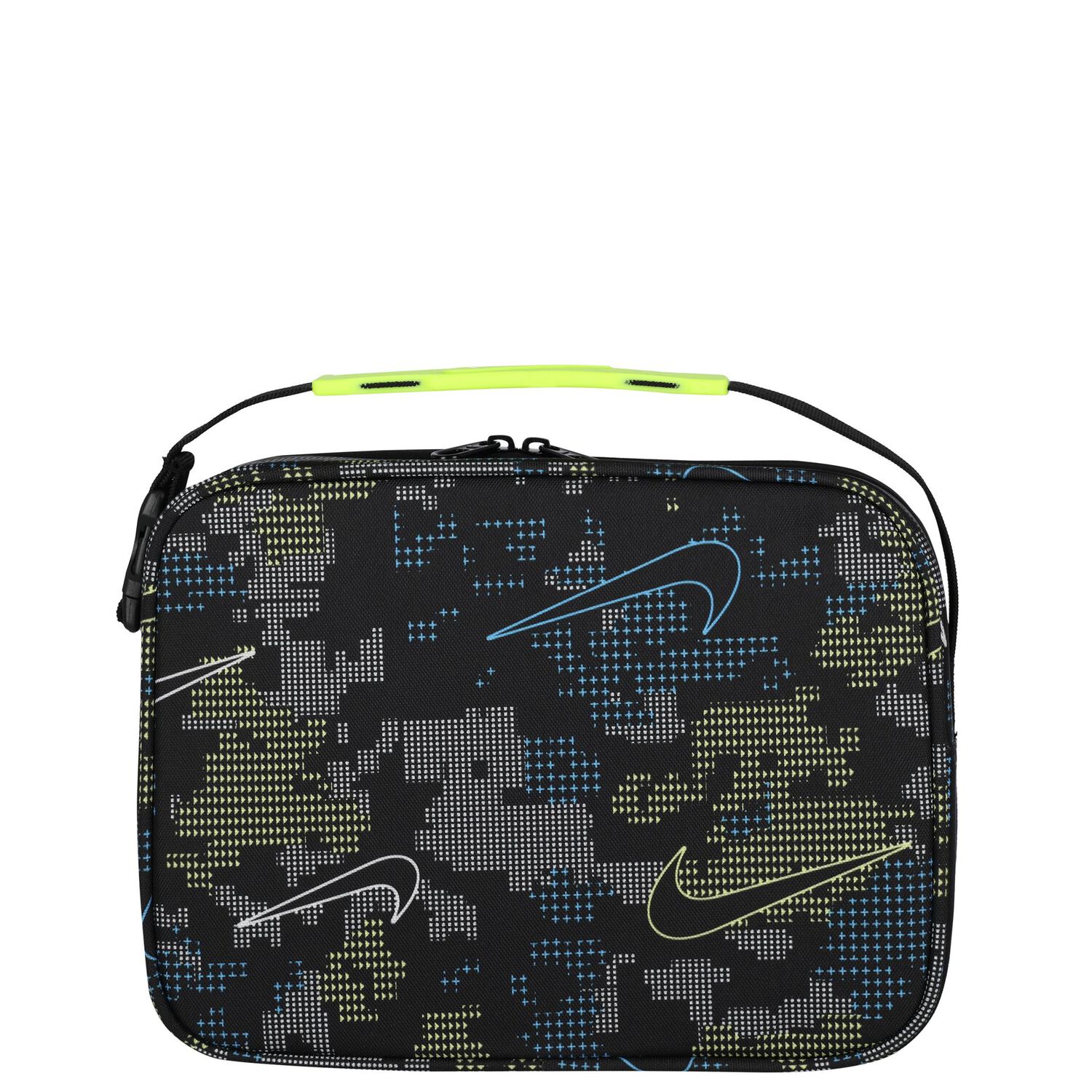 حقيبة غداء بشعار أسود, 1, hi-res