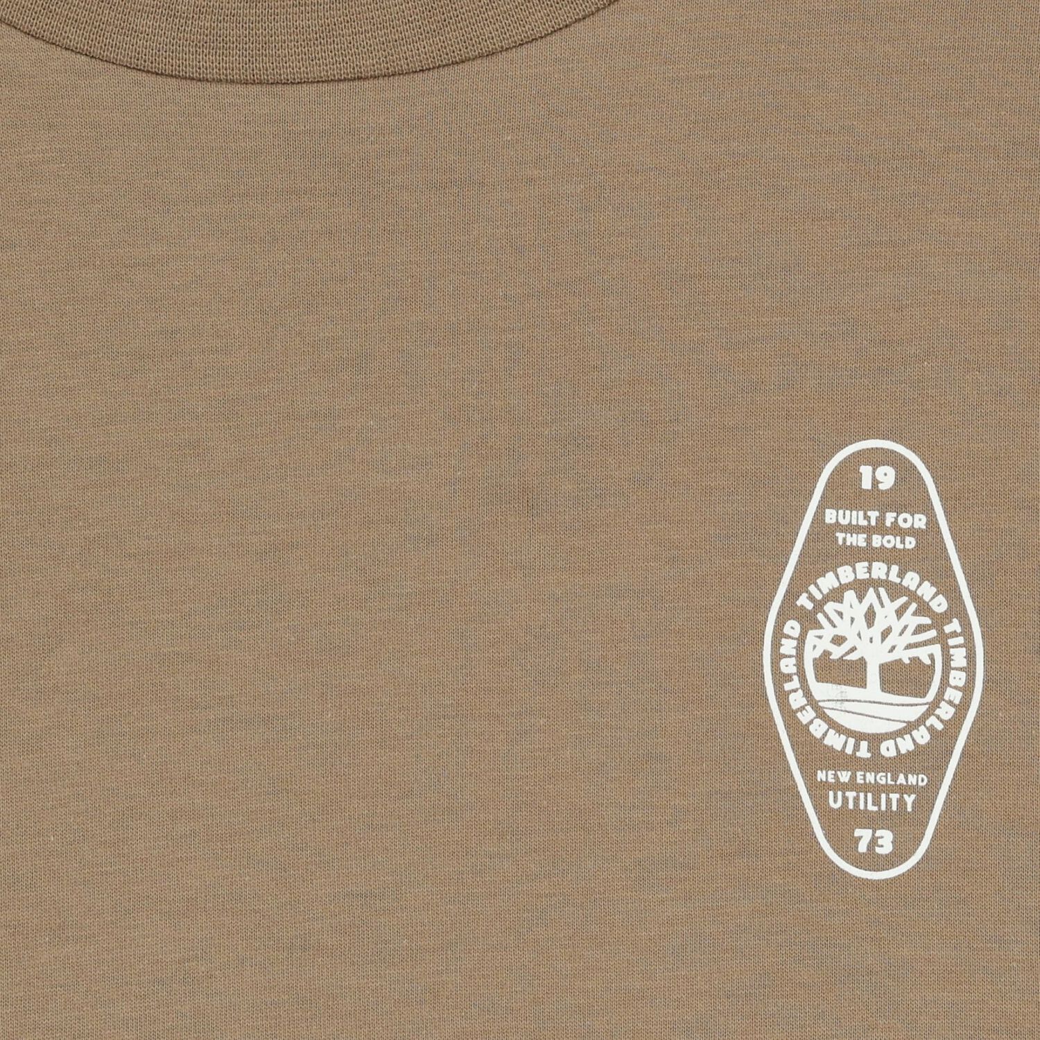 Boys White & Beige Logo T-Shirts ( 2-Pack ), 1, hi-res