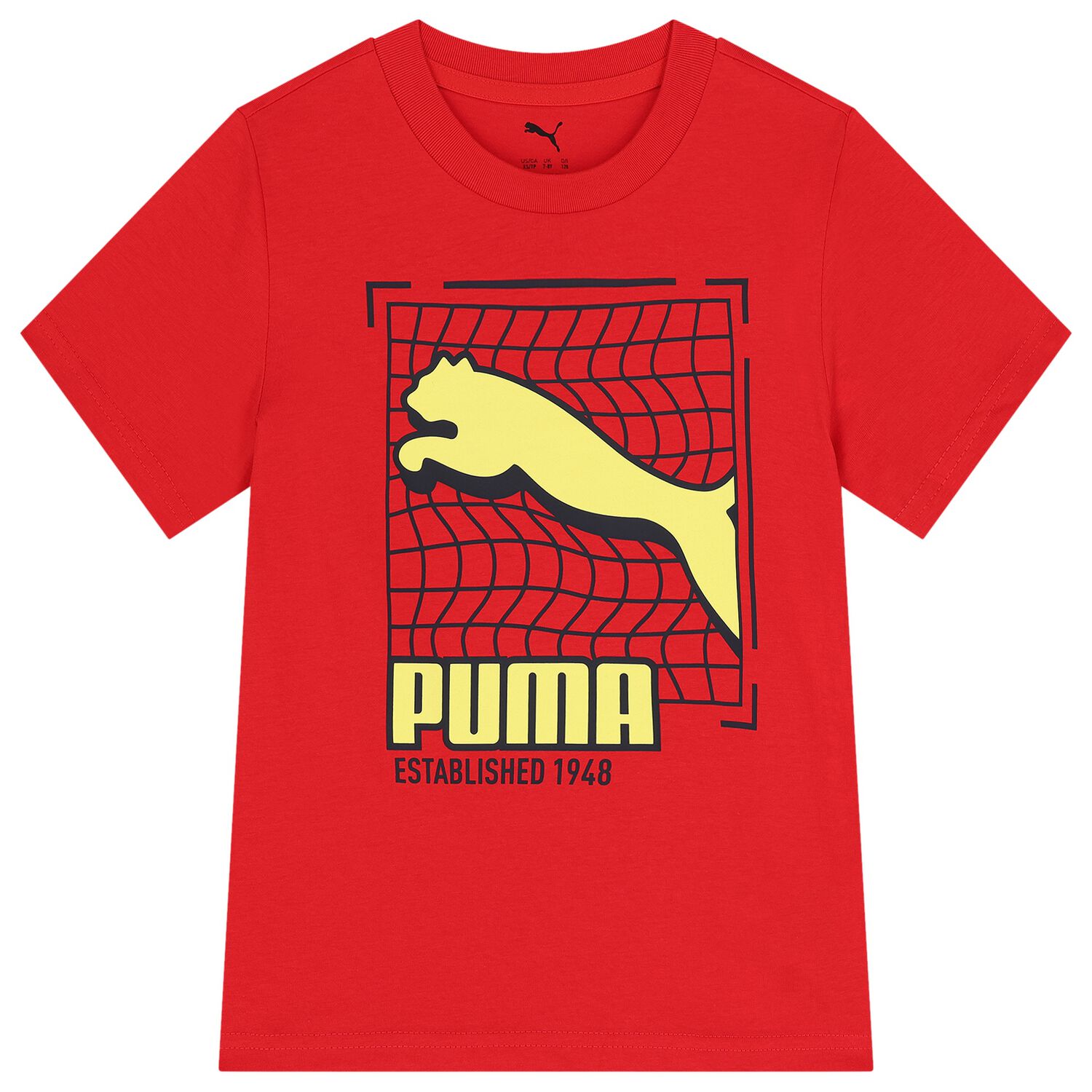 تيشيرت بالشعار باللون الاحمر للاولاد, 2, hi-res