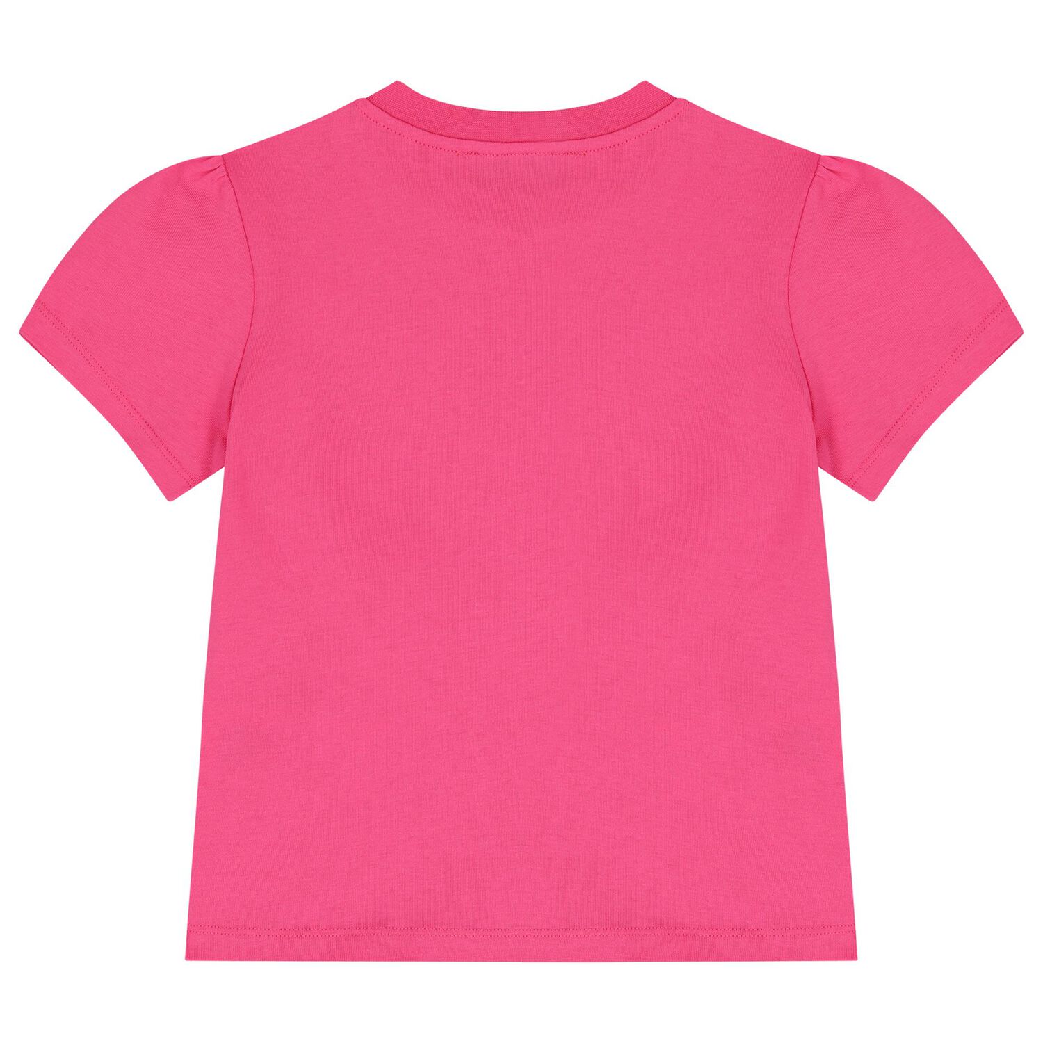 Girls Pink Rhinestone Logo Blouse, 2, hi-res