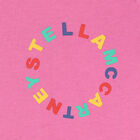 تيشيرت بالشعار باللون الوردي للبنات, 1, hi-res