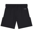 Boys Black Logo Shorts Set, 1, hi-res