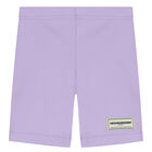 Purple Logo Cycling Shorts, 3, hi-res