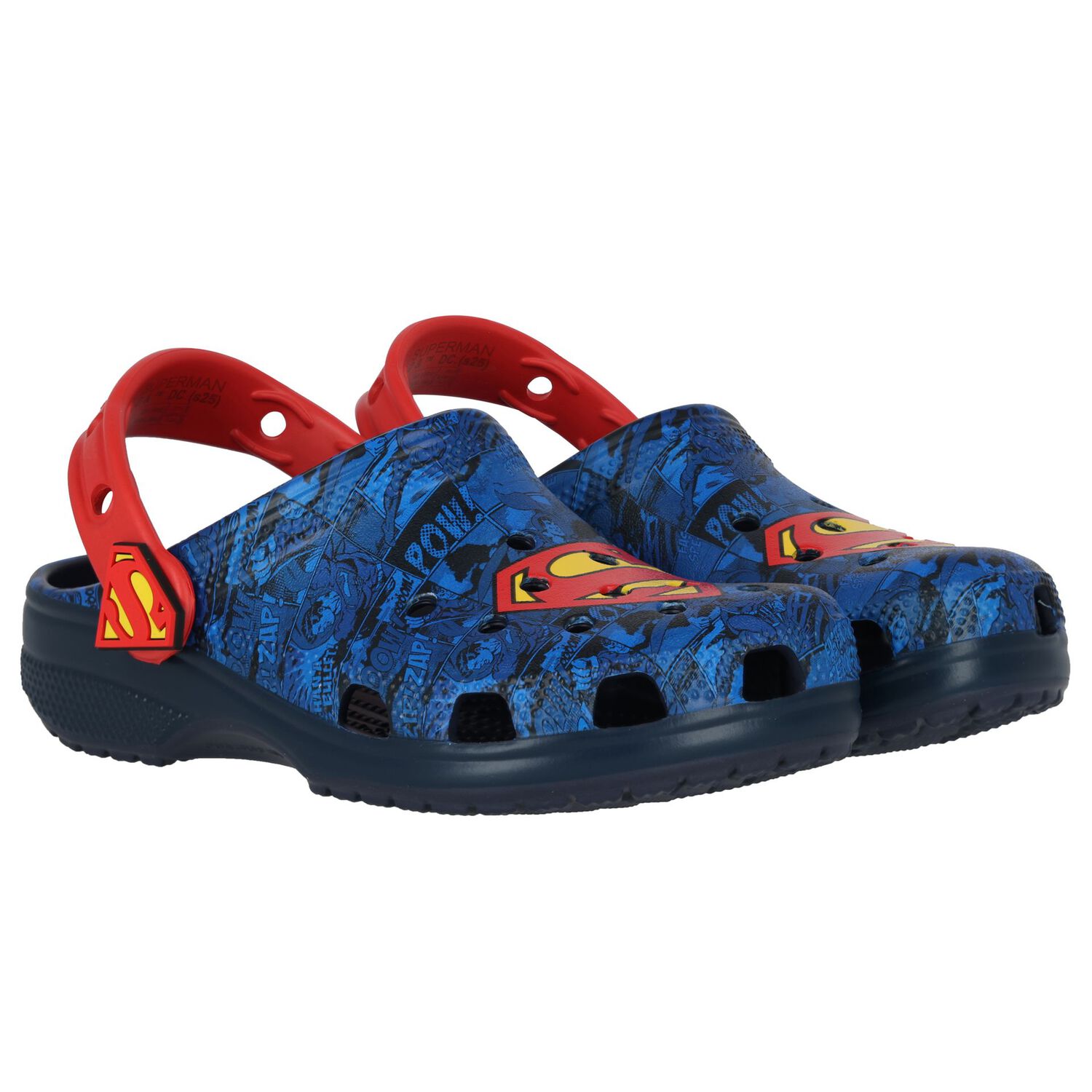 Blue & Red Superman Classic Clogs Sandals, 1, hi-res
