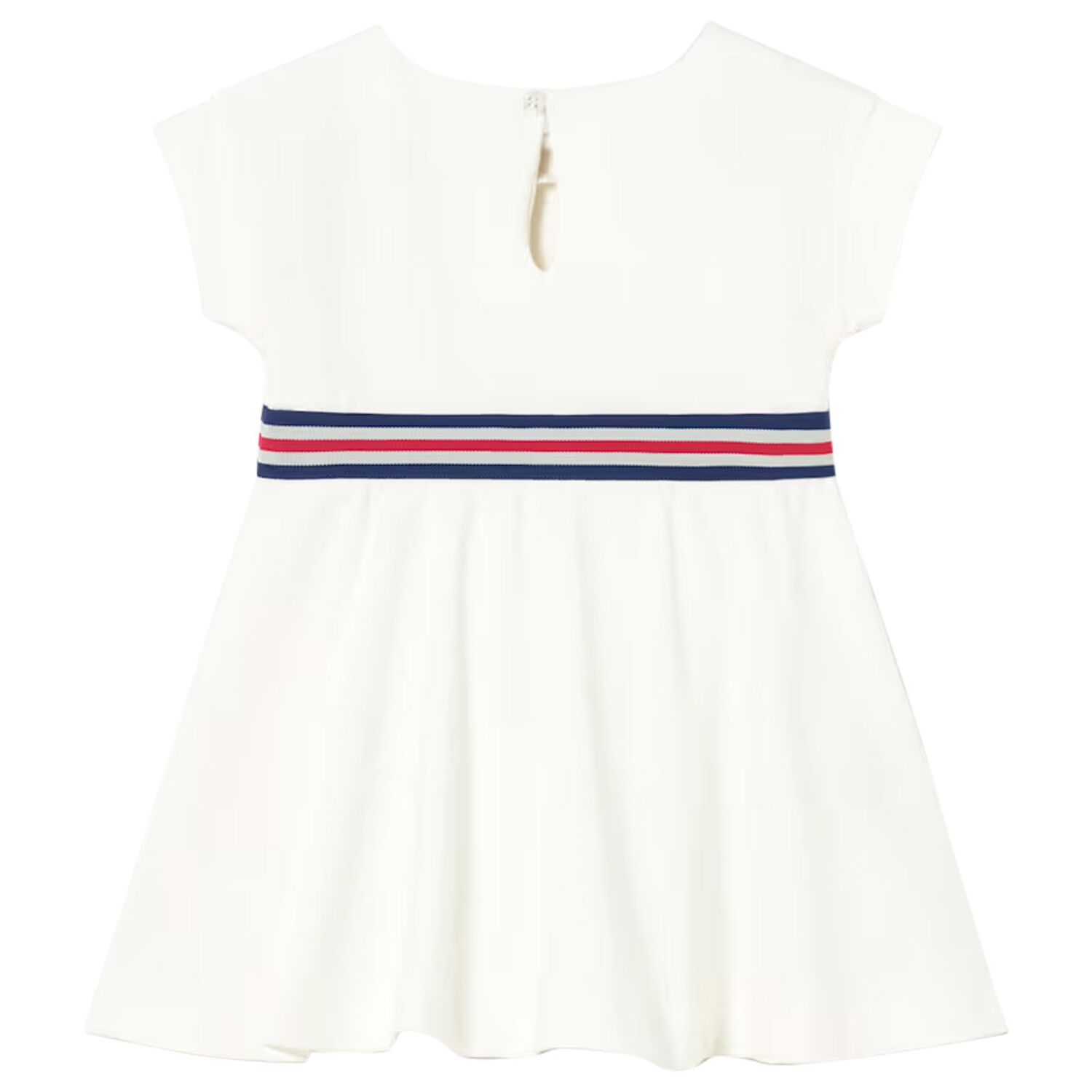 Younger Girls Ivory Heart Dress, 2, hi-res