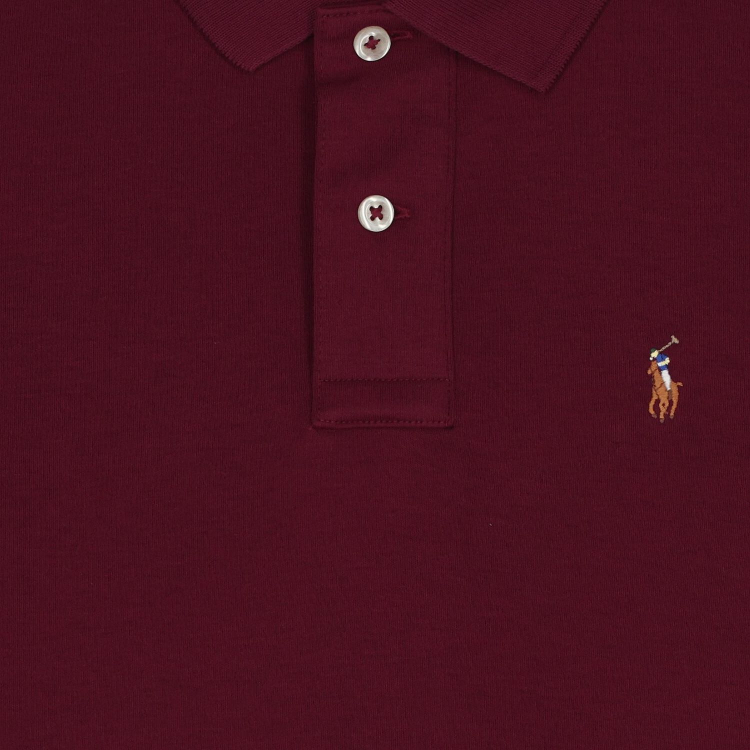 Boys Burgundy Logo Polo Shirt, 1, hi-res