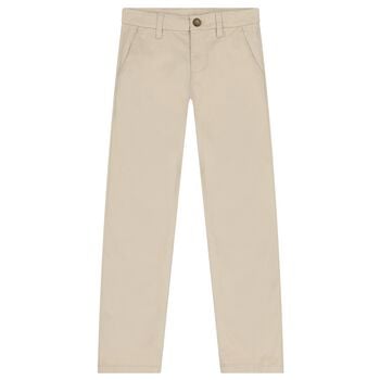 Boys Beige Trousers