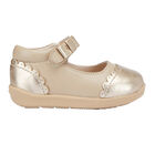 Baby Girls Gold Pre Walker Shoes, 1, hi-res