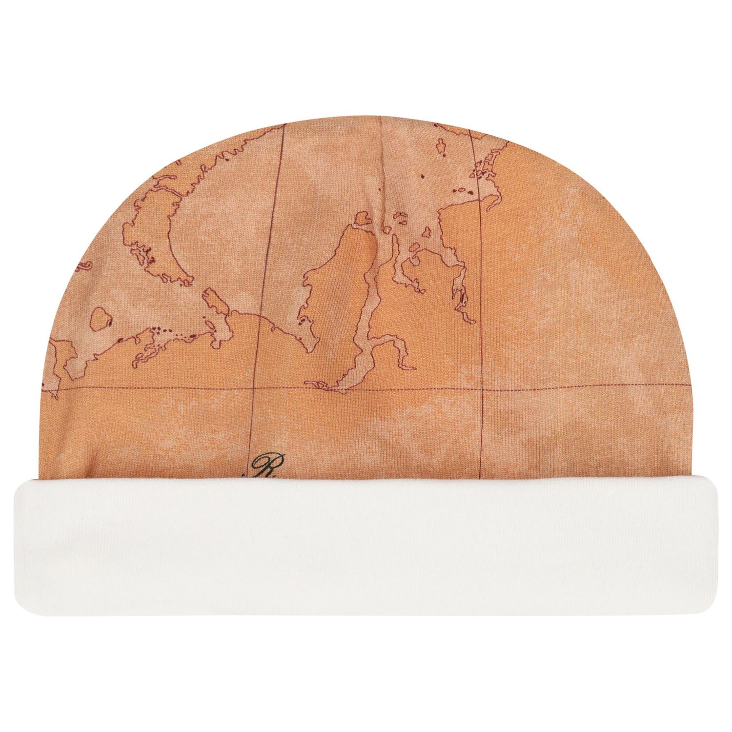 طقم ملابس أطفال بطبعة خريطة جغرافية باللونين العاجي والبيج, 4, hi-res