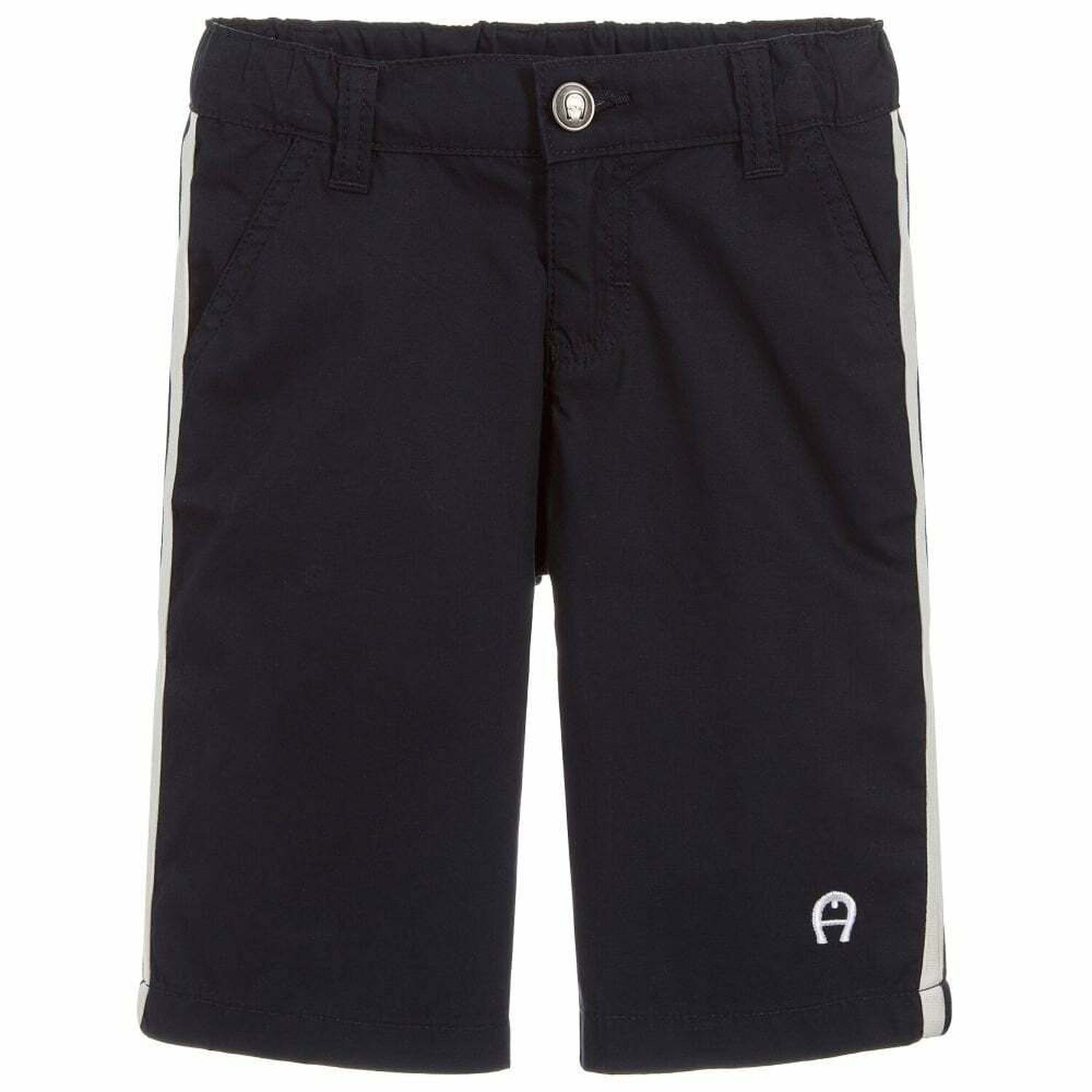 شورت بالشعار باللون الكحلى للاولاد, 1, hi-res