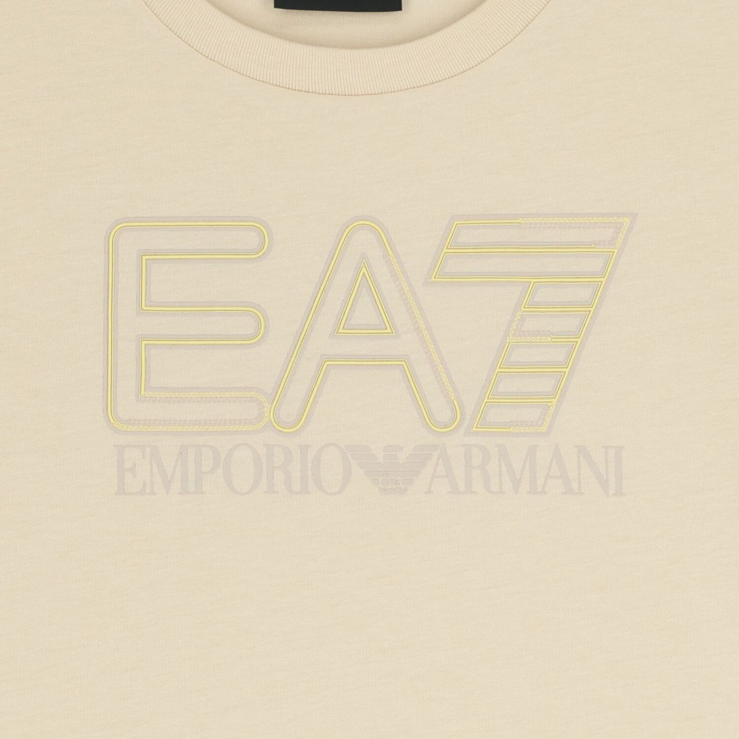 قميص للأولاد بلون عاجي بشعار, 1, hi-res