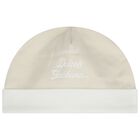 White & Beige Logo Babygrow Gift Set, 1, hi-res