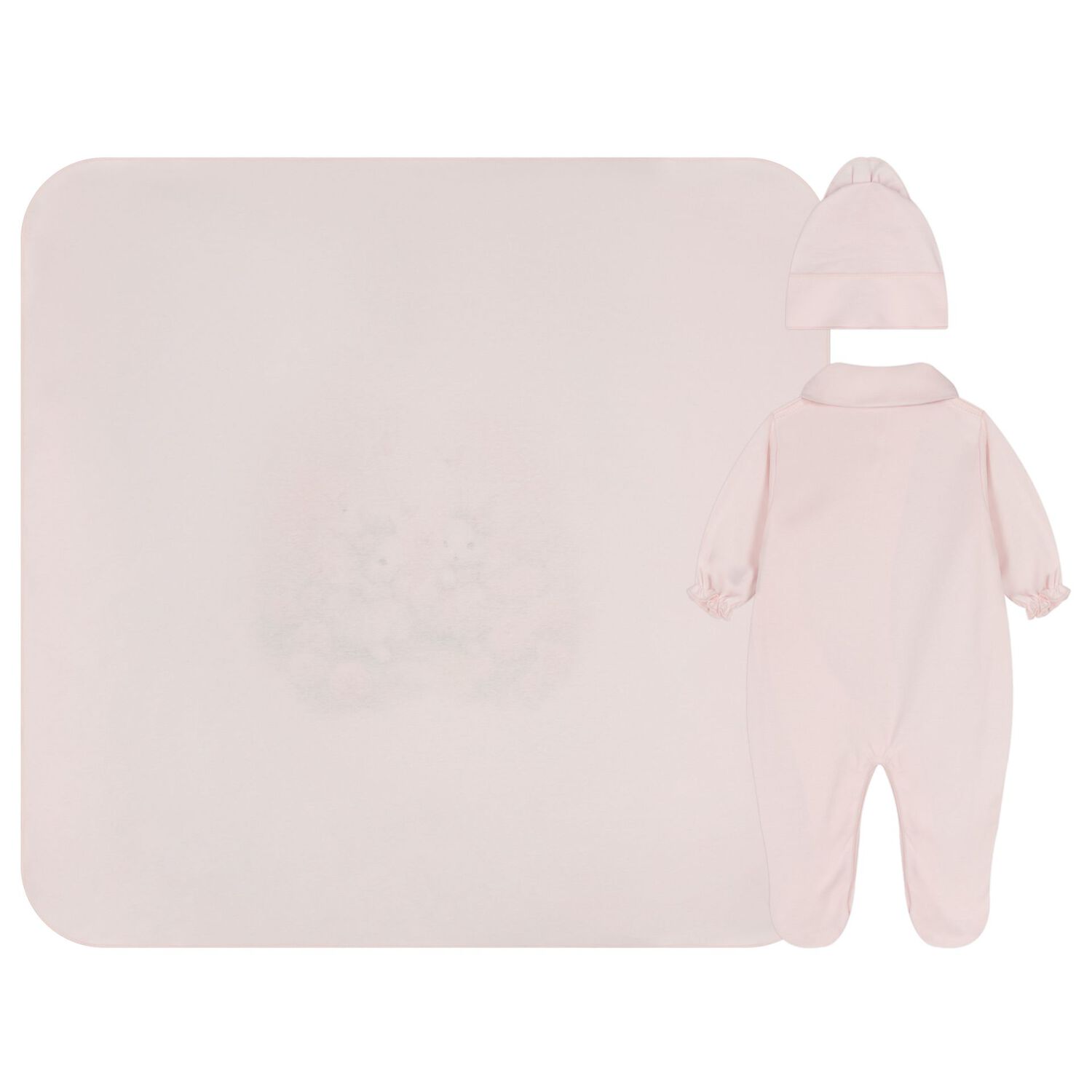 Baby Girls Pink Bunny Babygrow Gift Set, 1, hi-res