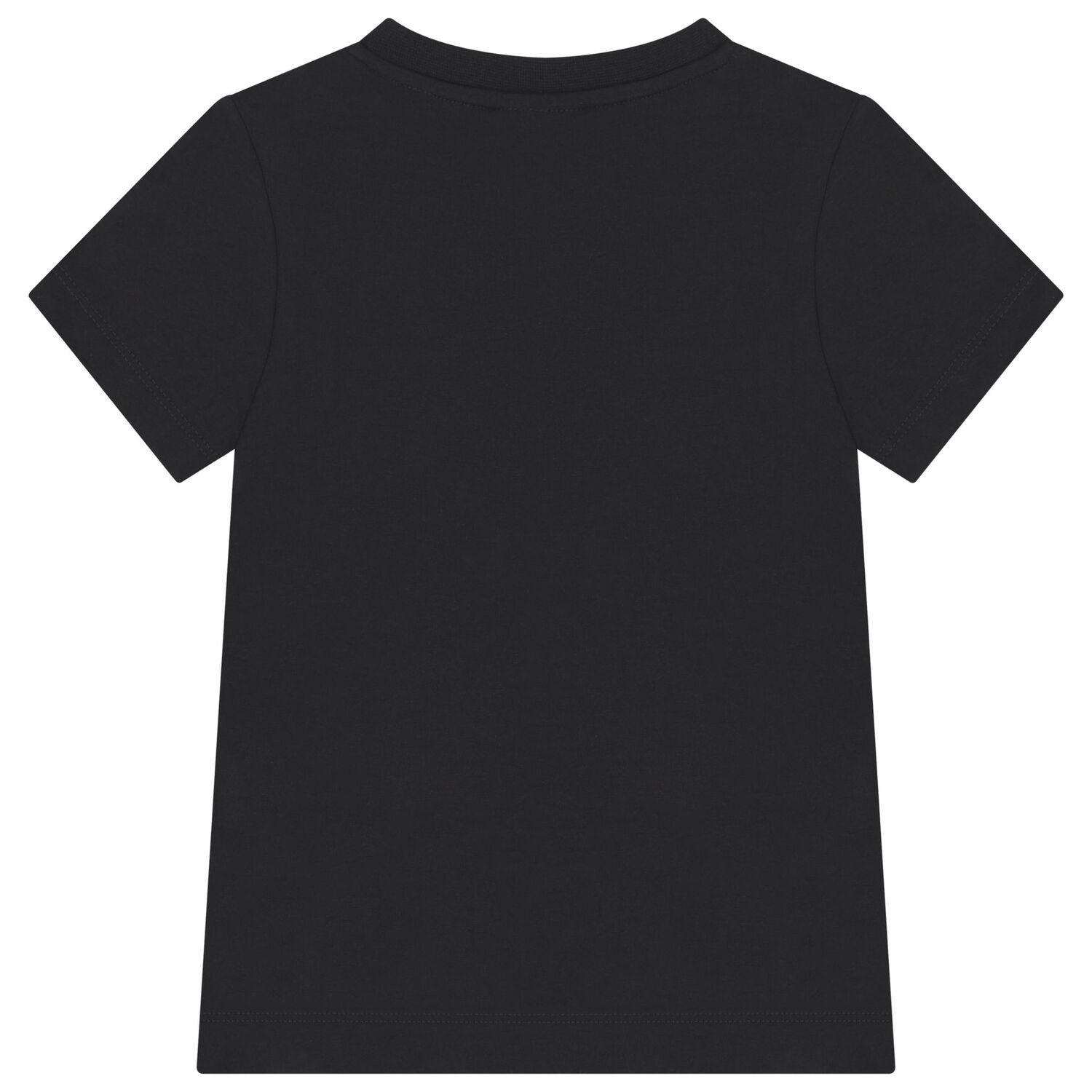 Girls Black Logo T-Shirt, 2, hi-res