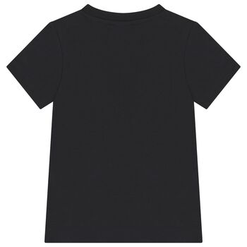 Girls Black Logo T-Shirt