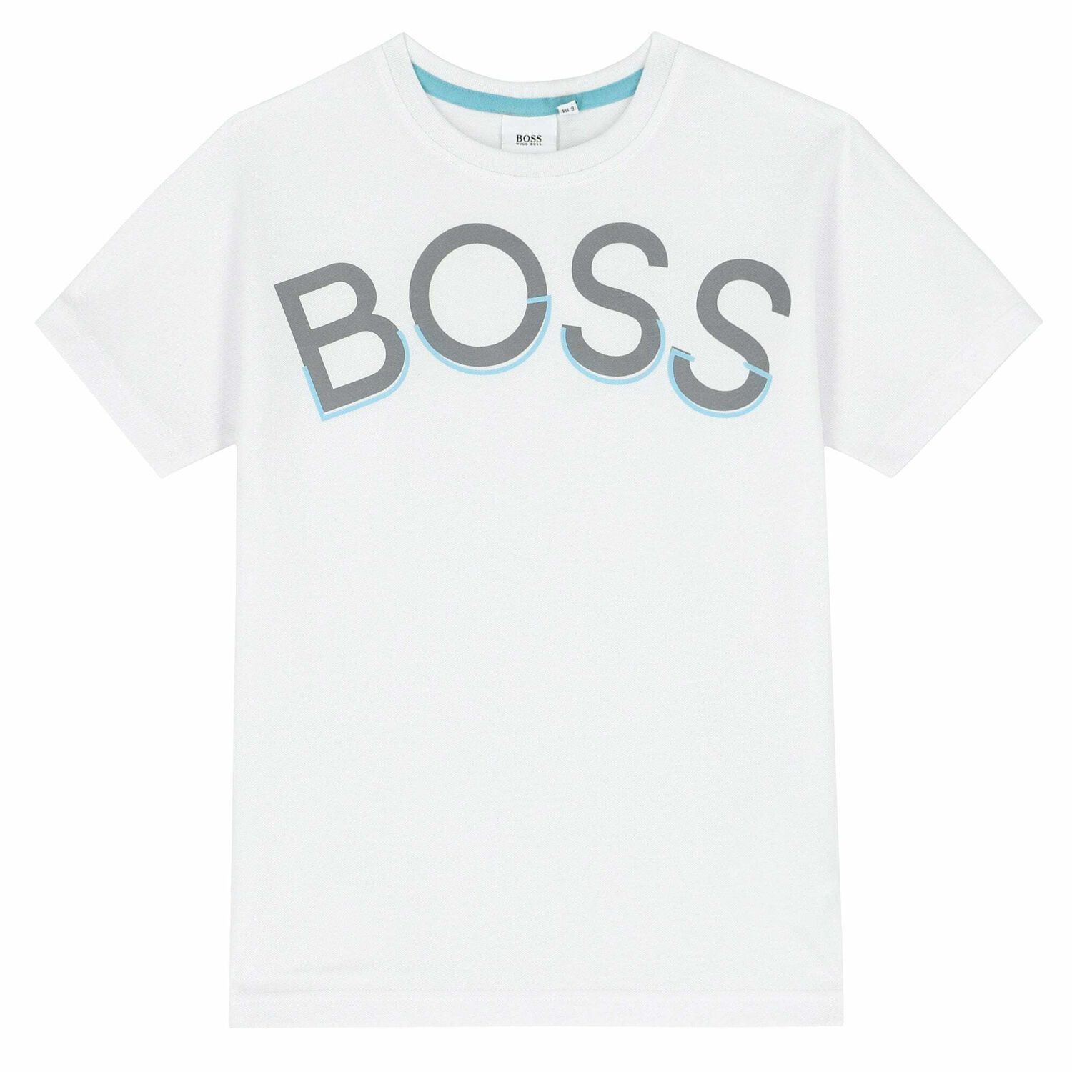 Boys White Logo T-Shirt, 1, hi-res