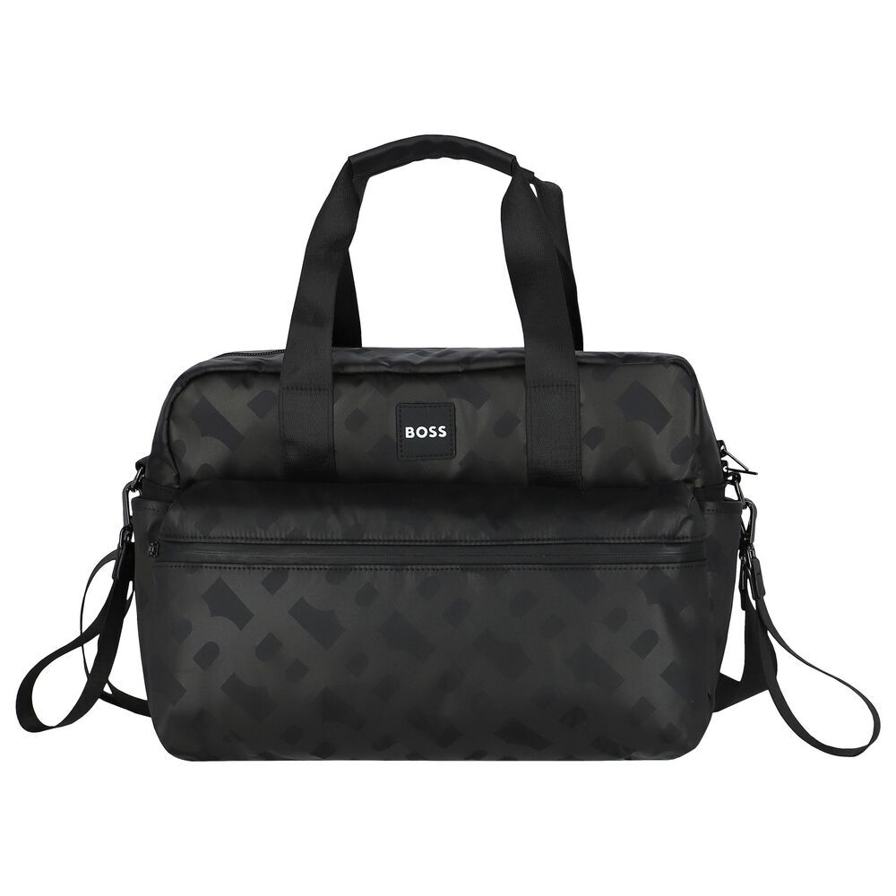 Black nappy changing bag sales