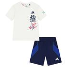Boys White & Blue Marvel Spider-Man Shorts Set, 1, hi-res