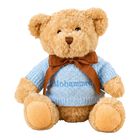 Boys Blue Personalised Teddy Baby Gift Set, 2, hi-res