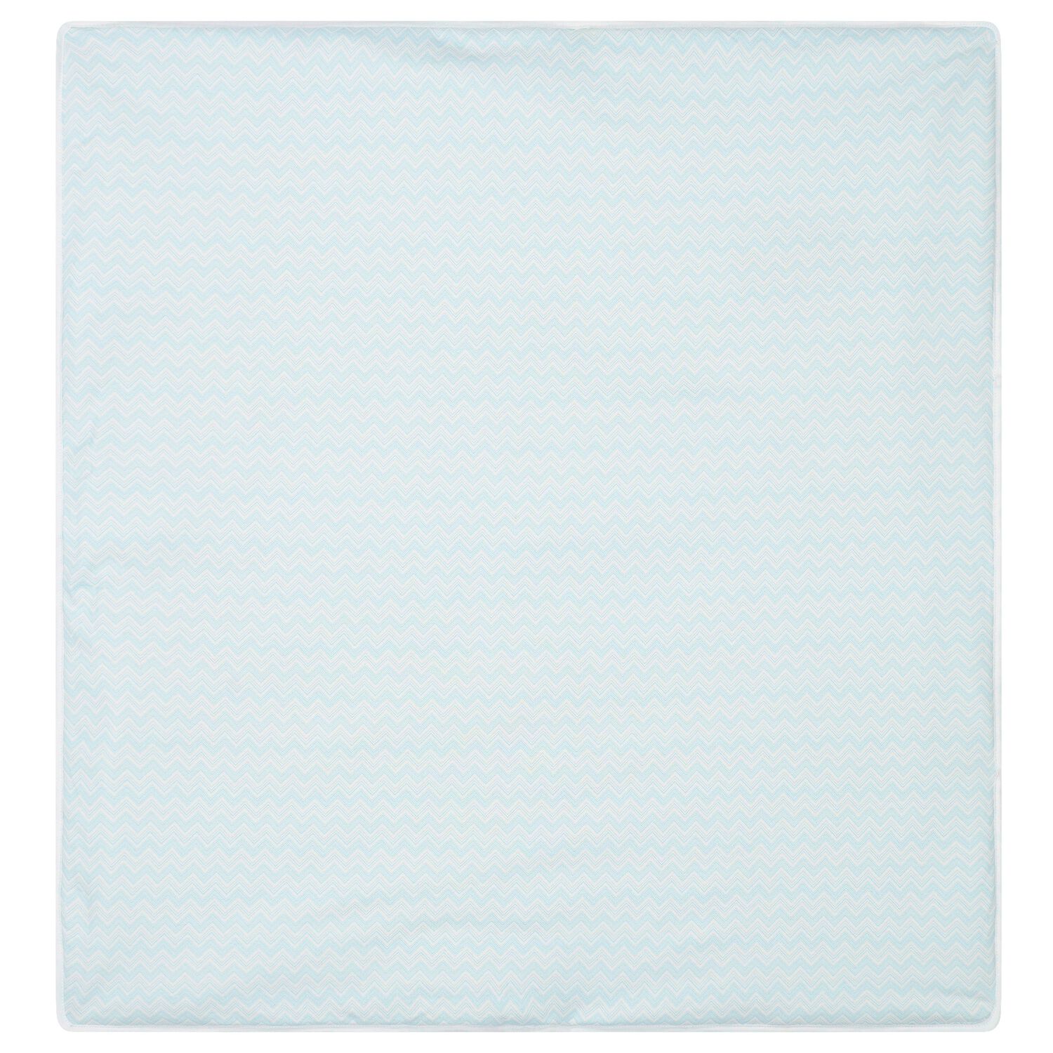 بطانية أولاد بالشعار متعرجة باللون الأزرق والأبيض للأطفال, 1, hi-res