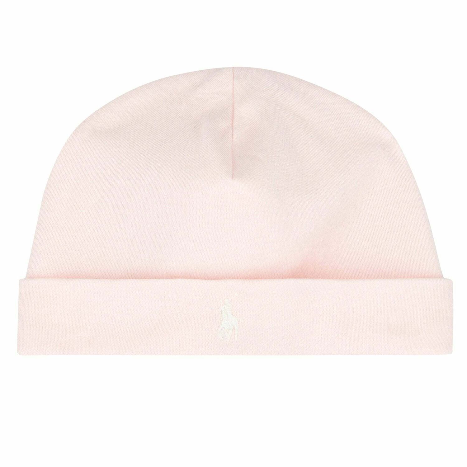 Baby Girls Pink Logo Hat, 1, hi-res