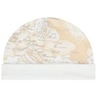 White & Beige Geo Map Babygrow Gift Set , 1, hi-res