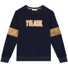   بدلة رياضية بالشعار باللون الكحلي للاولاد  , 1, hi-res