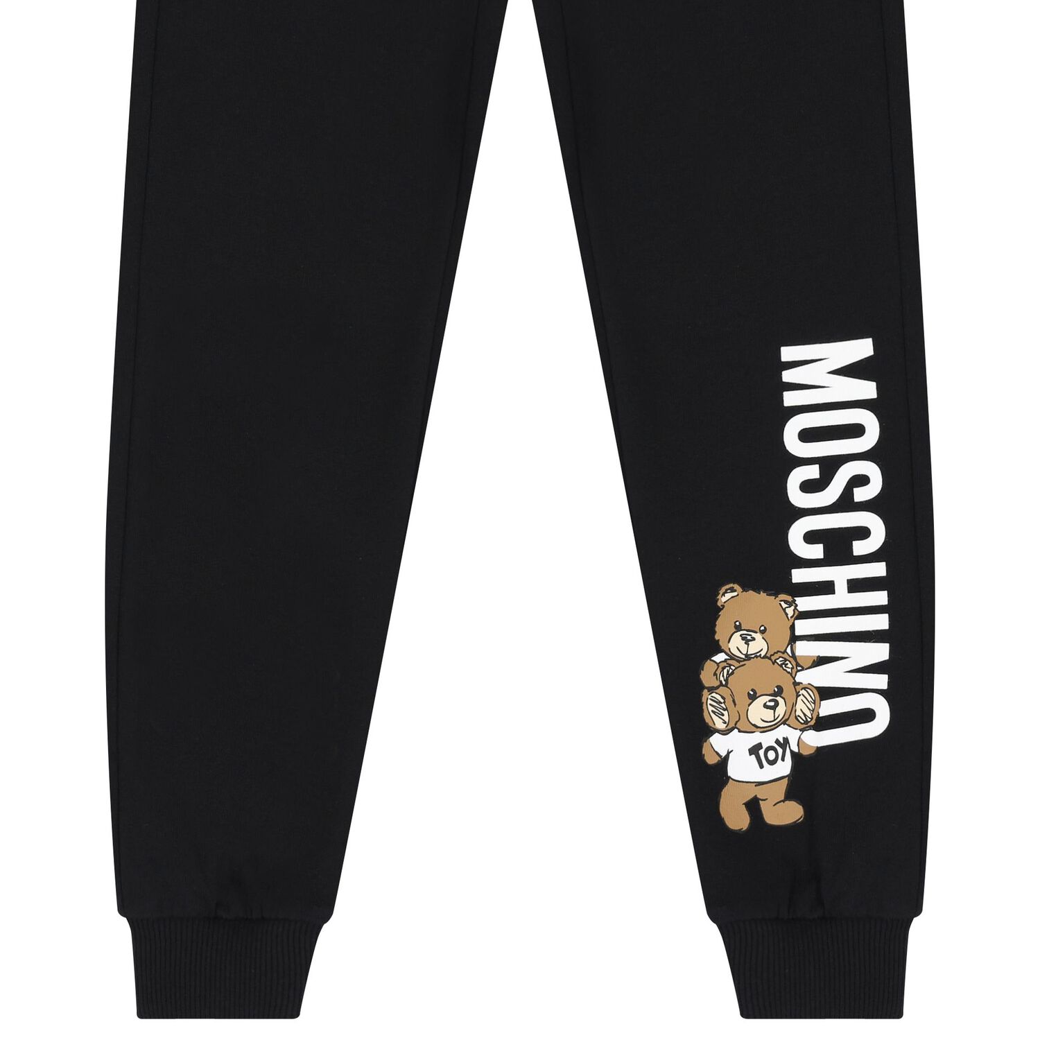 Black Teddy Bear Logo Joggers, 1, hi-res image number null
