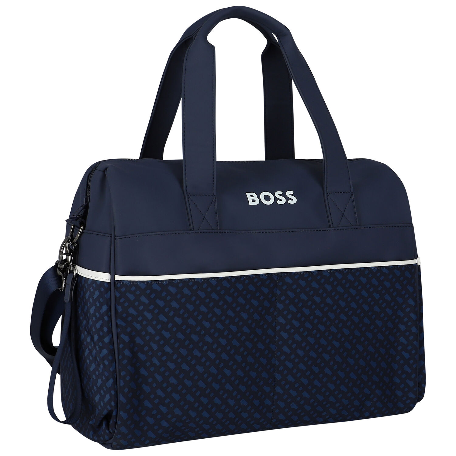 Navy Blue Logo Baby Changing Bag, 1, hi-res