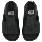 Younger Boys Black Campus Sliders, 2, hi-res