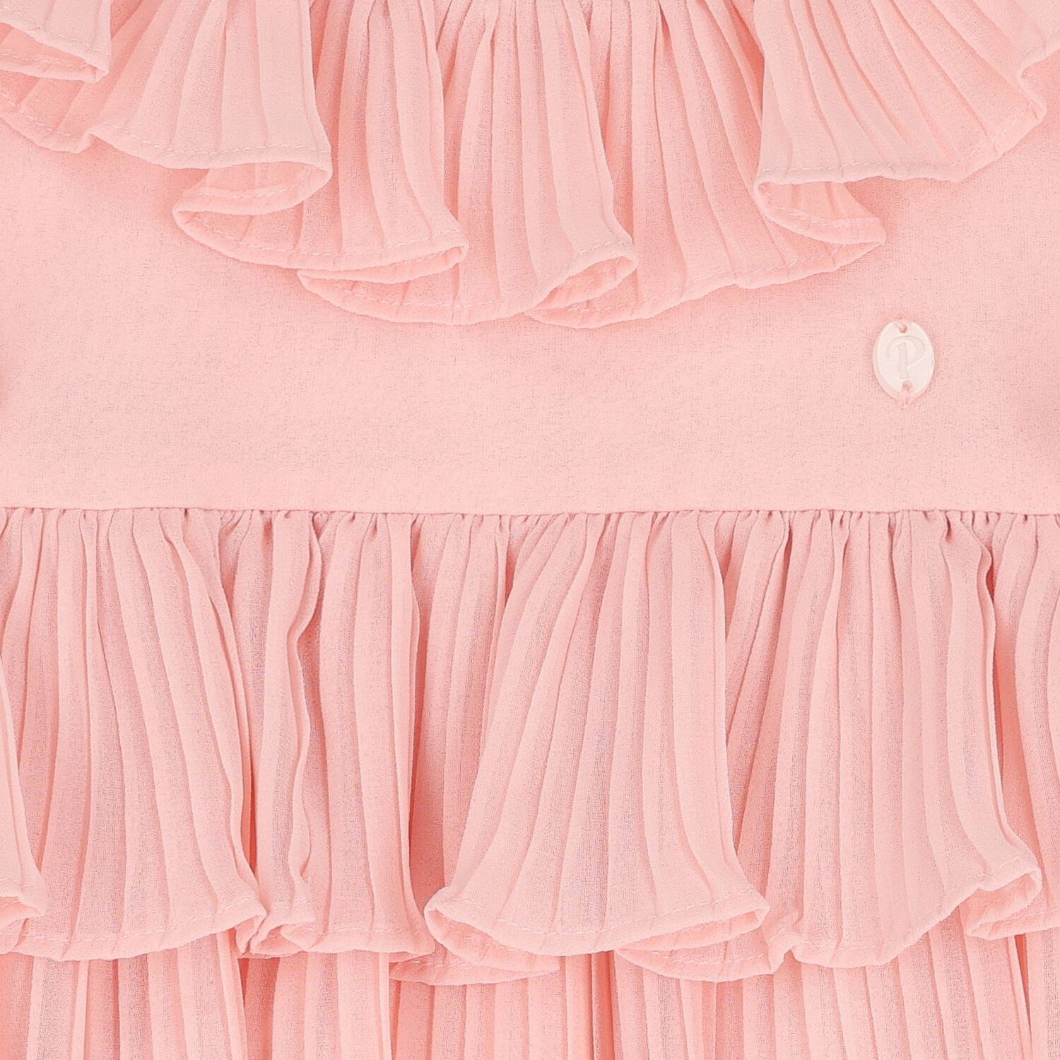 Younger Girls Pink Pleated Dress, 1, hi-res