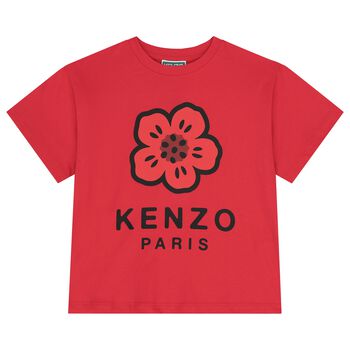 Red Logo Flowers T-Shirt