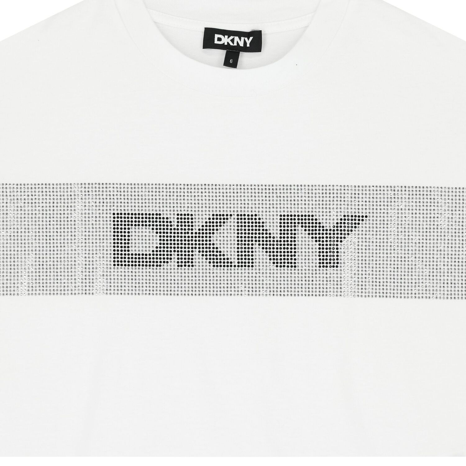 تيشيرت بنات بالشعار باللون الأبيض, 2, hi-res