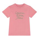 Baby Girls Pink Logo T-Shirt, 2, hi-res
