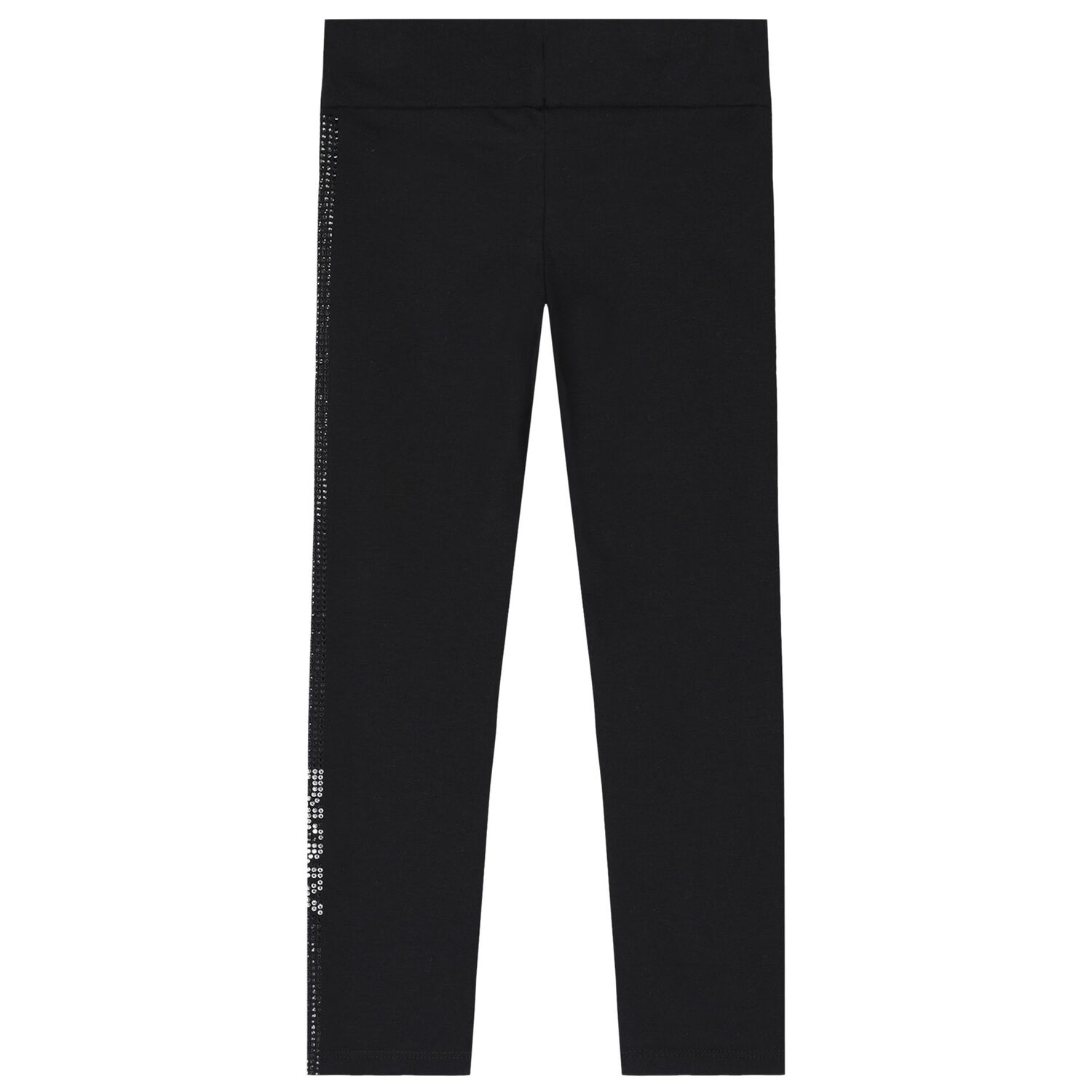 Girls Black Logo Leggings, 1, hi-res image number null