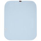 Baby Boys Blue & White Logo Blanket, 2, hi-res