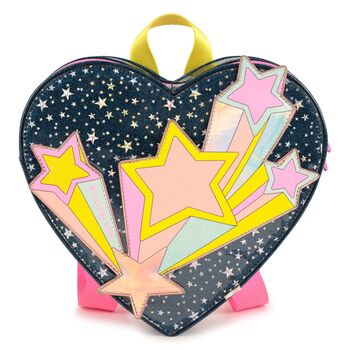 Girls Blue Sparkle Stars Backpack