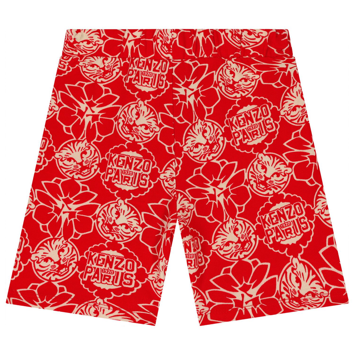 Boys Red Logo Shorts, 1, hi-res